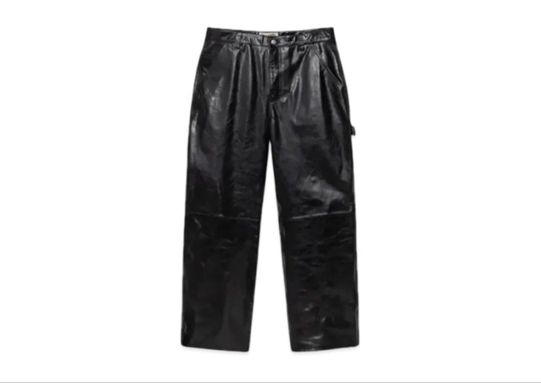 パンツ Stussy Carpenter Pant Leather \"Black 34