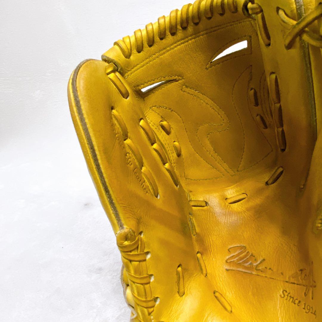 Wilson staff ウィルソンスタッフ　投手用硬式グローブ　イエロー　袋付