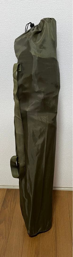 【美品】リクライニングチェア　ドリンクホルダー　カーキ　オリーブ　キャンプ　椅子