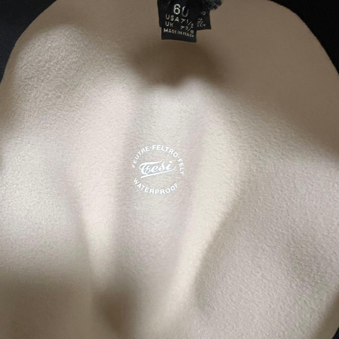tesi テシ フェルトハット　帽子　60cm イタリア製 ベージュ