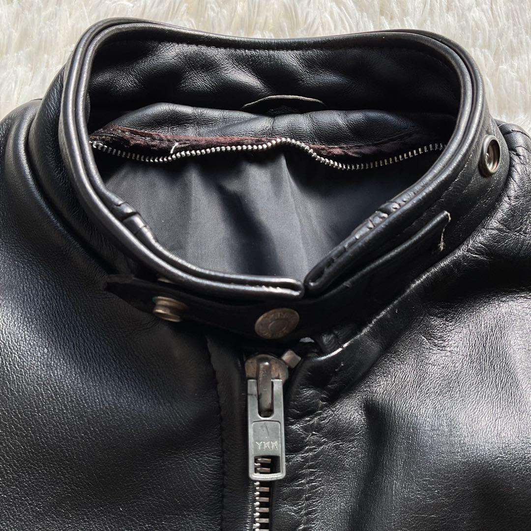 人気✨schott 641 レザージャケット　シングルライダース　本革　40 黒