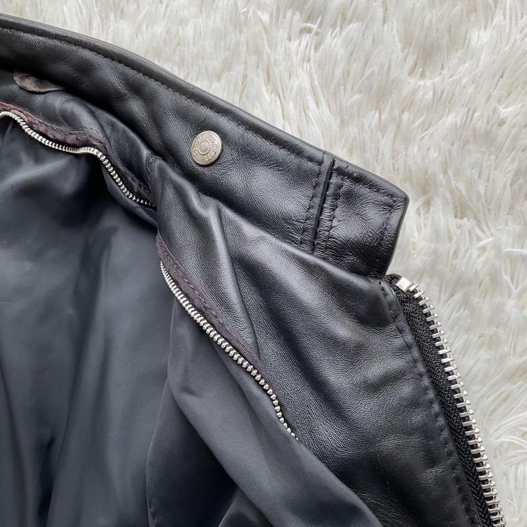 人気✨schott 641 レザージャケット　シングルライダース　本革　40 黒
