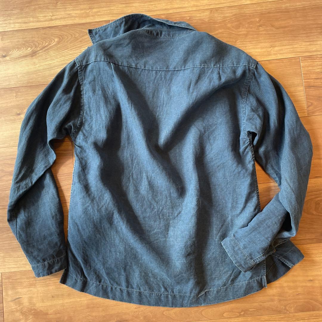 45R_リネン インディゴシャツ