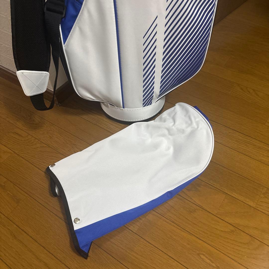 「未使用品」Mizuno キャディバッグ ホワイト/ブルー