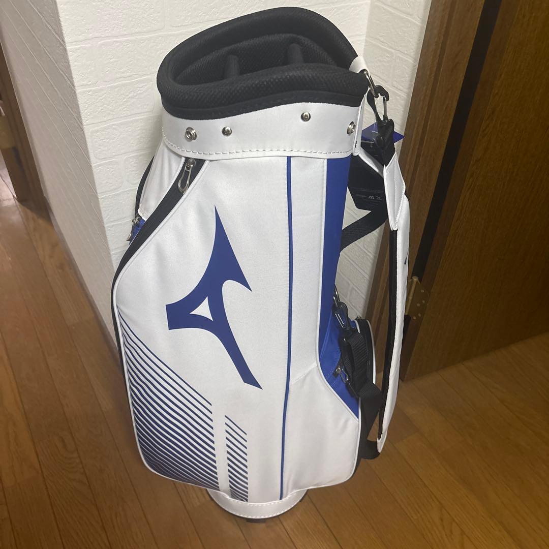 「未使用品」Mizuno キャディバッグ ホワイト/ブルー