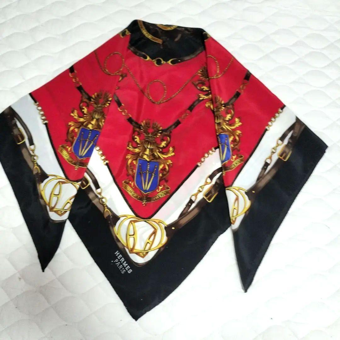 【大幅値下げ】美品　エルメス 大判スカーフ（85cm×2）シルク100%