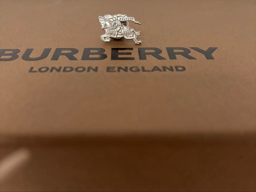 バーバリー BURBERRY ピンバッジ ホースロゴ シルバー