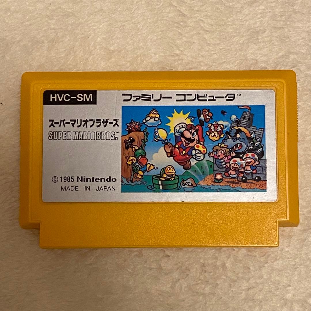 【箱・取扱説明書付】ファミコン スーパーマリオブラザーズ ソフト