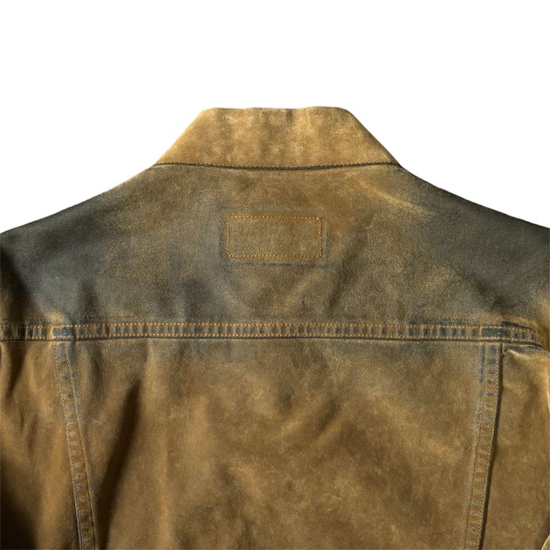 Levi's 00s フロッキー加工 デニム トラッカー ジャケット