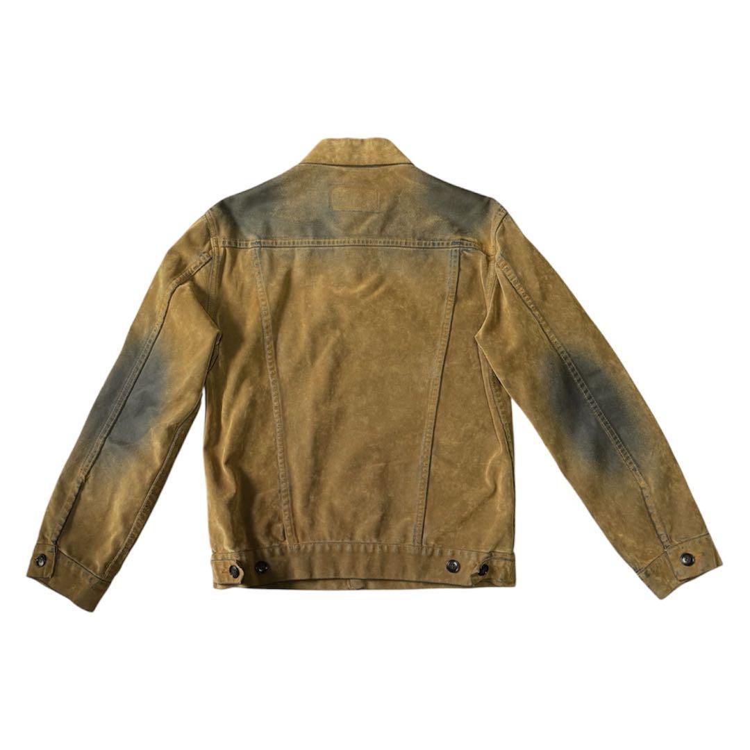 Levi's 00s フロッキー加工 デニム トラッカー ジャケット