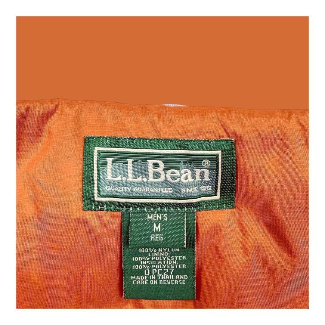 00s Y2K L.L.Bean エルエルビーン ナイロン中綿ベスト オレンジ