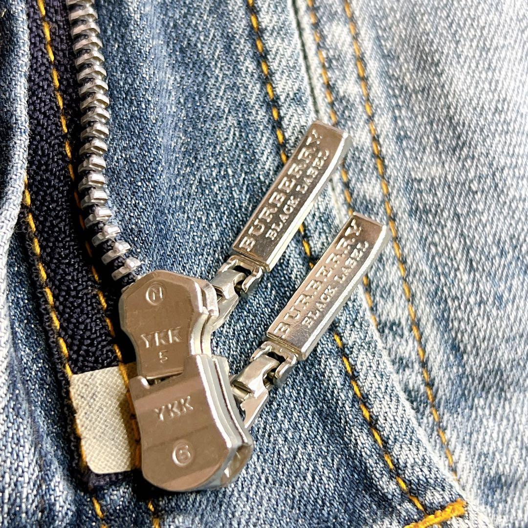 BURBERRY BLACK LABEL デニムジャケット ホースロゴ刺繍 M