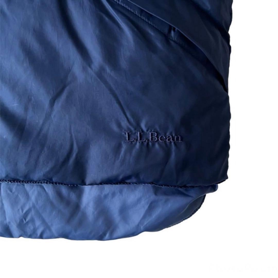 【名作】90s L.L BEAN ダウンベスト リバーシブル ブルー M