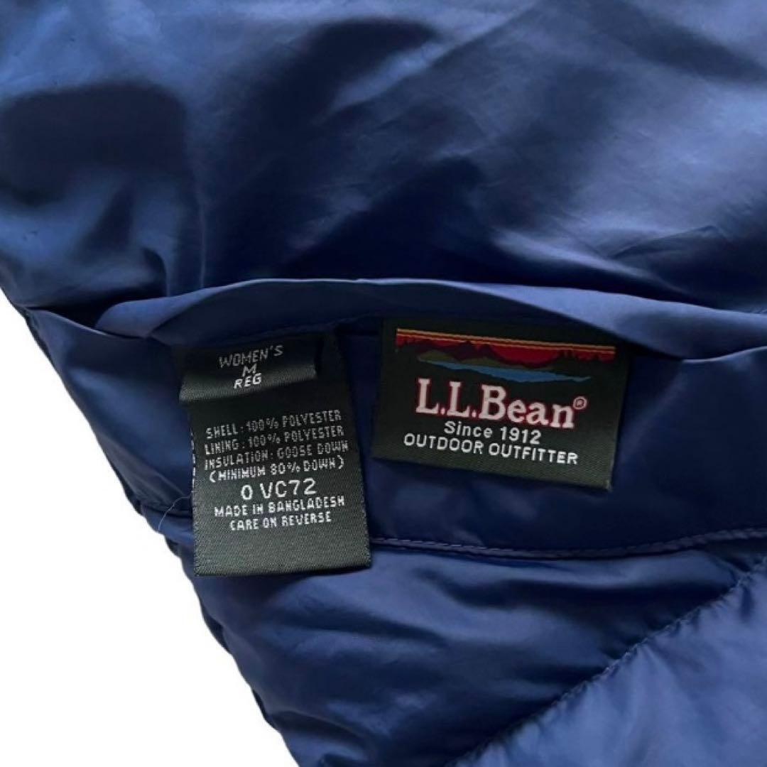 【名作】90s L.L BEAN ダウンベスト リバーシブル ブルー M