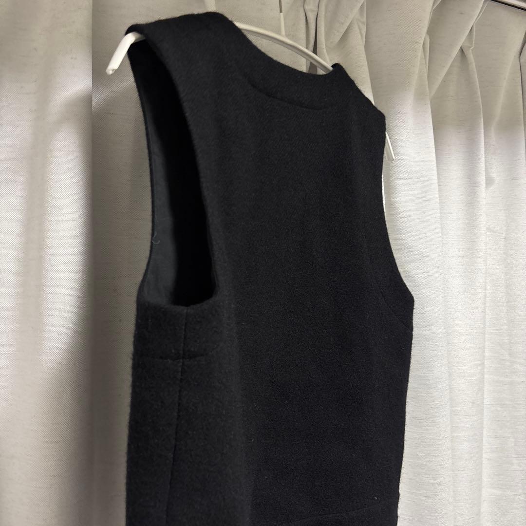 24AW/SHETLAND MERINO WOOL I/ウールジップベスト/1