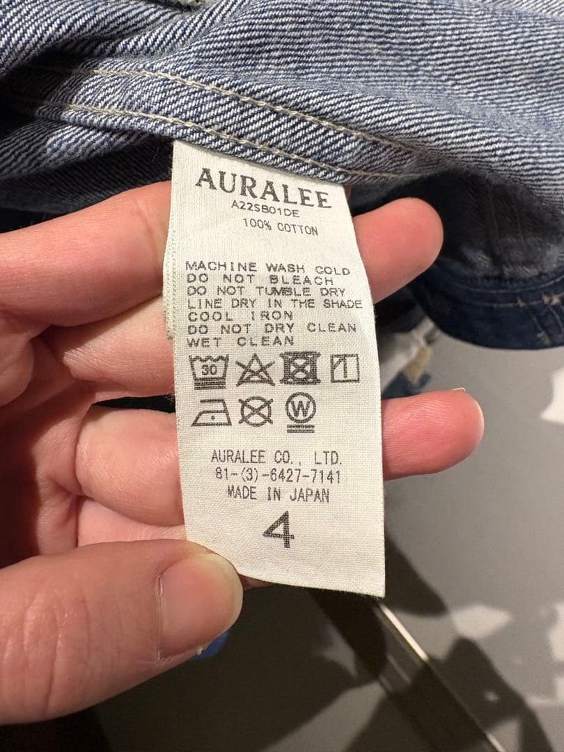最終値下げ 常田大希着用 auralee オーラリー 22ssデニムジャケット