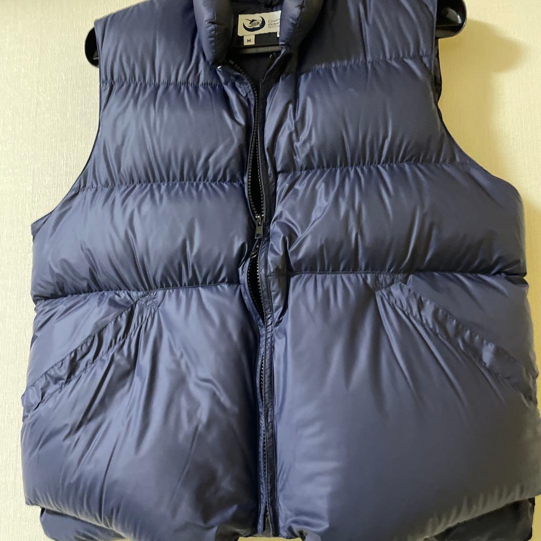 美品　クレセントダウンワークス　ダウンベスト　NAVY　Mサイズ
