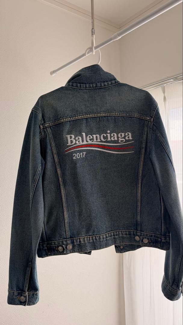 ⭐️17AW年 正規品 BALENCIAGA デニムジャケットサイズ44中古♪