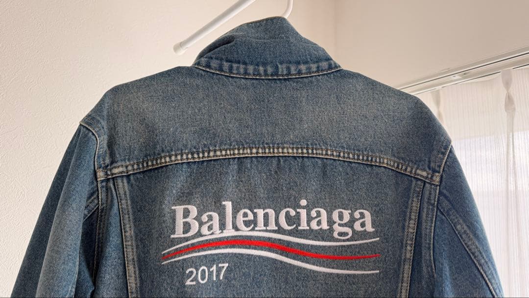 ⭐️17AW年 正規品 BALENCIAGA デニムジャケットサイズ44中古♪