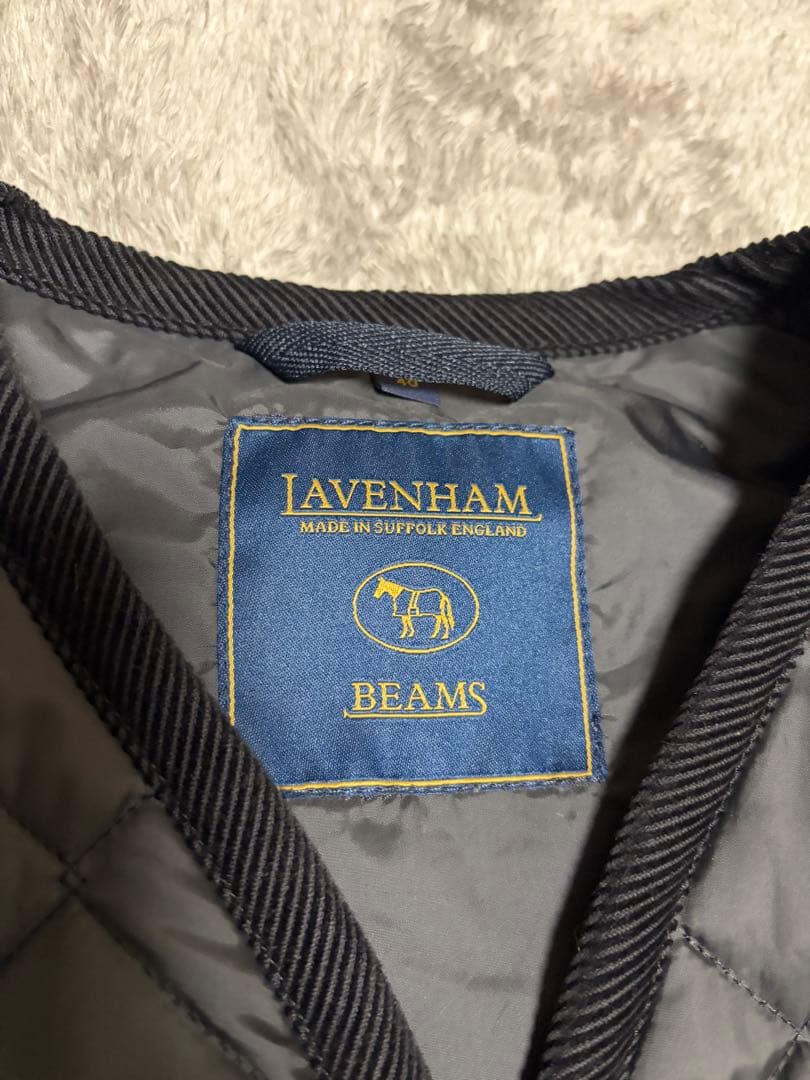 LAVENHAM×BEAMS 別注 Gilet キルティング ベスト イギリス製