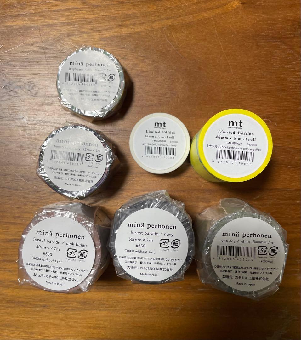 【新品未使用】mt マステ マスキングテープ ミナペルホネン