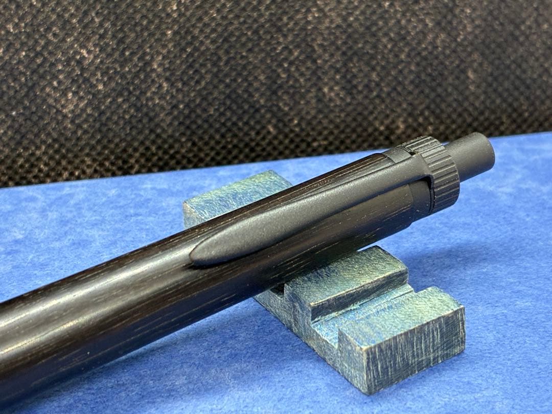 【早い者勝ち】縞黒檀　シャープペンシル0.5 木軸ペン　加藤金属　ハンドメイド