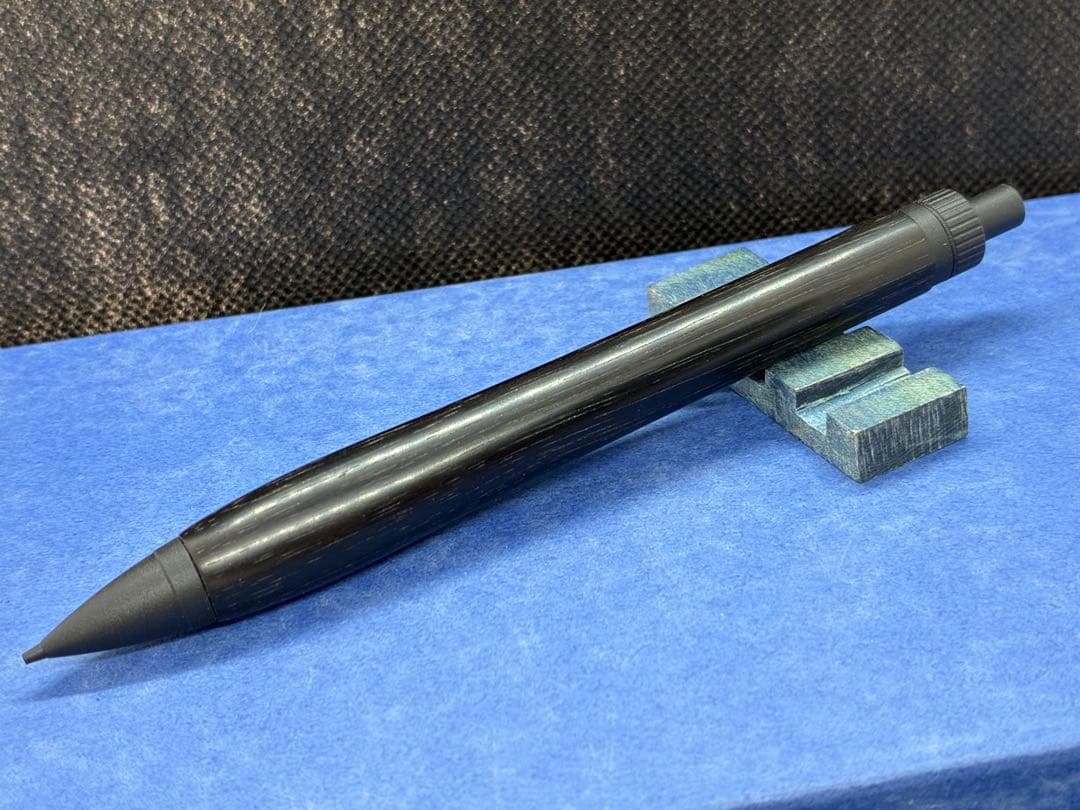 【早い者勝ち】縞黒檀　シャープペンシル0.5 木軸ペン　加藤金属　ハンドメイド