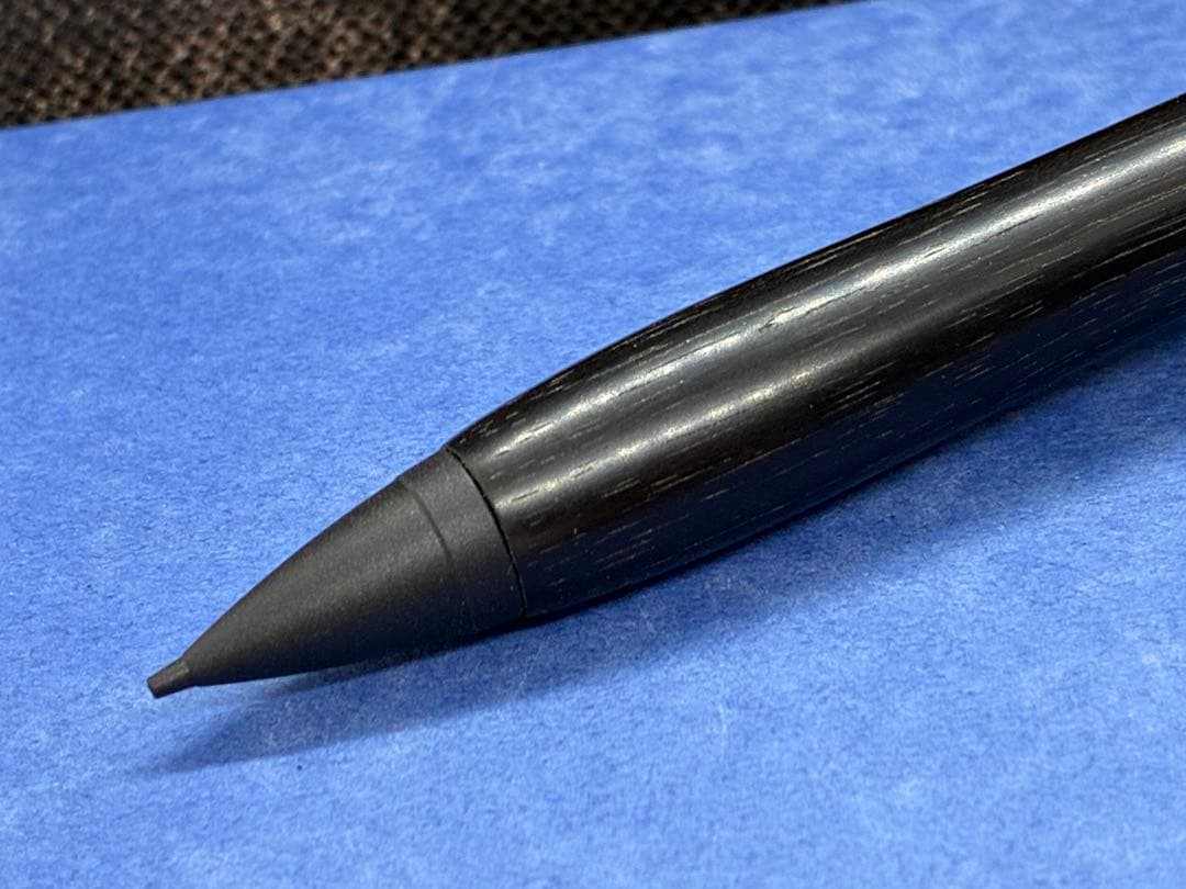 【早い者勝ち】縞黒檀　シャープペンシル0.5 木軸ペン　加藤金属　ハンドメイド