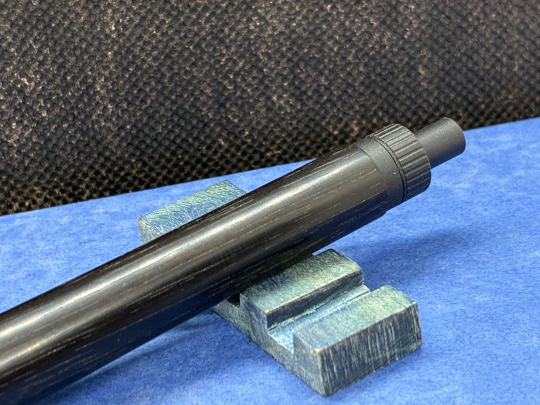 【早い者勝ち】縞黒檀　シャープペンシル0.5 木軸ペン　加藤金属　ハンドメイド