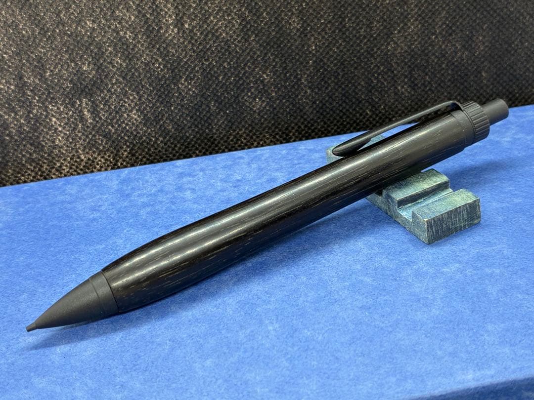 【早い者勝ち】縞黒檀　シャープペンシル0.5 木軸ペン　加藤金属　ハンドメイド