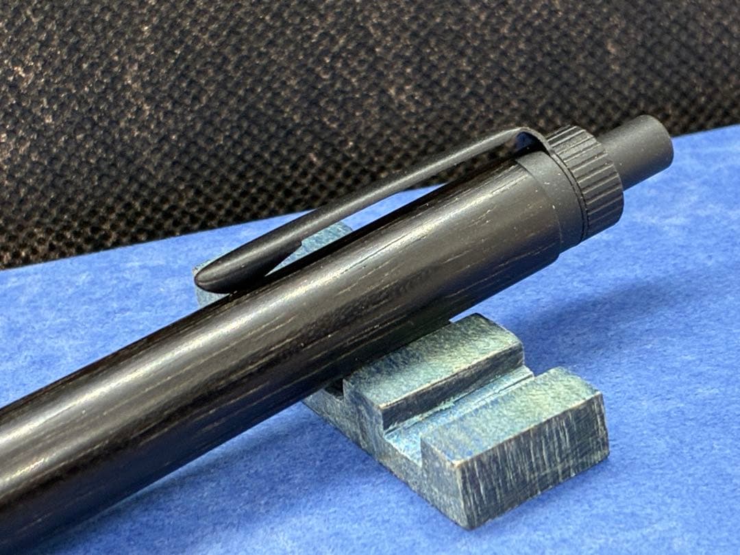 【早い者勝ち】縞黒檀　シャープペンシル0.5 木軸ペン　加藤金属　ハンドメイド