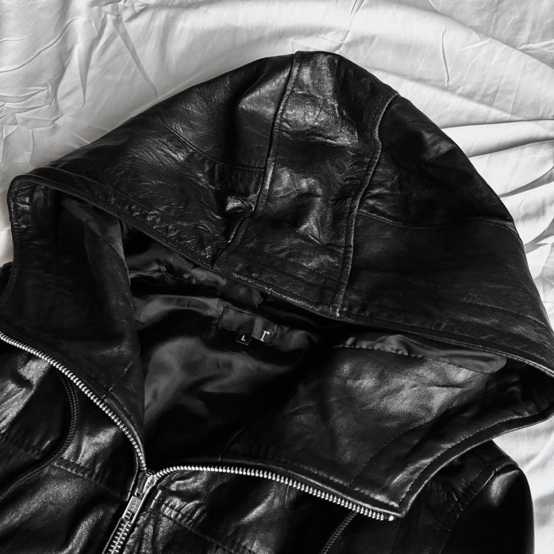 ジャケット・アウター archive leather jacket foodie y2k lgb