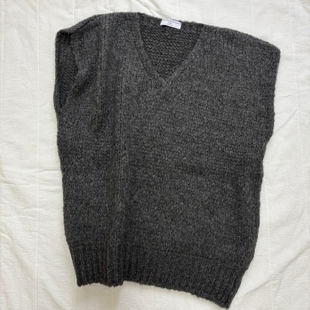 TRICOTS JEAN MARCトリコジャンマルク ニットベスト グレー