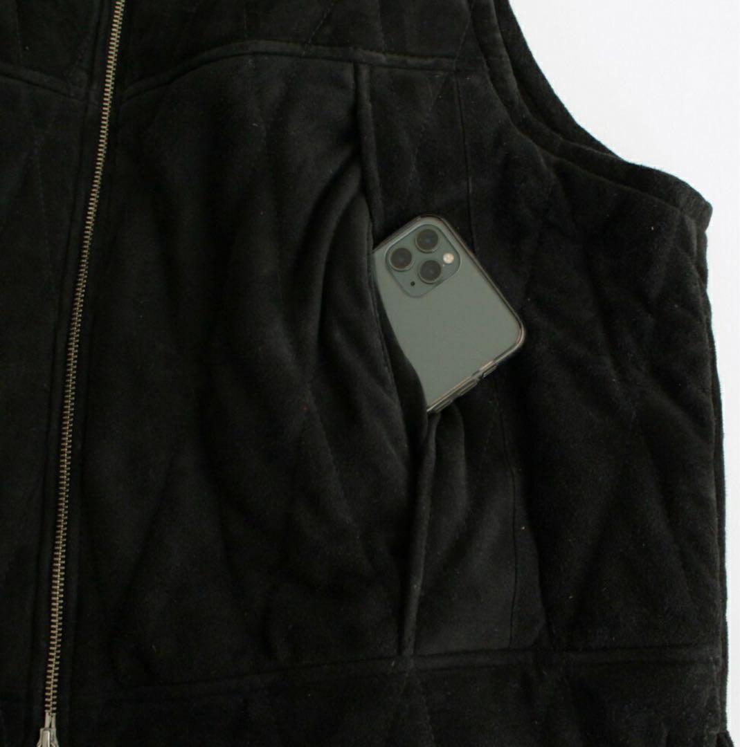 CCU QUILTED VEST ベスト　レザー