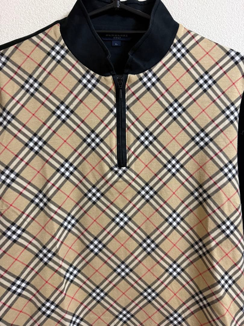【美品】BURBERRY GOLF ゴルフウェア 長袖　ブラックL ノバチェック