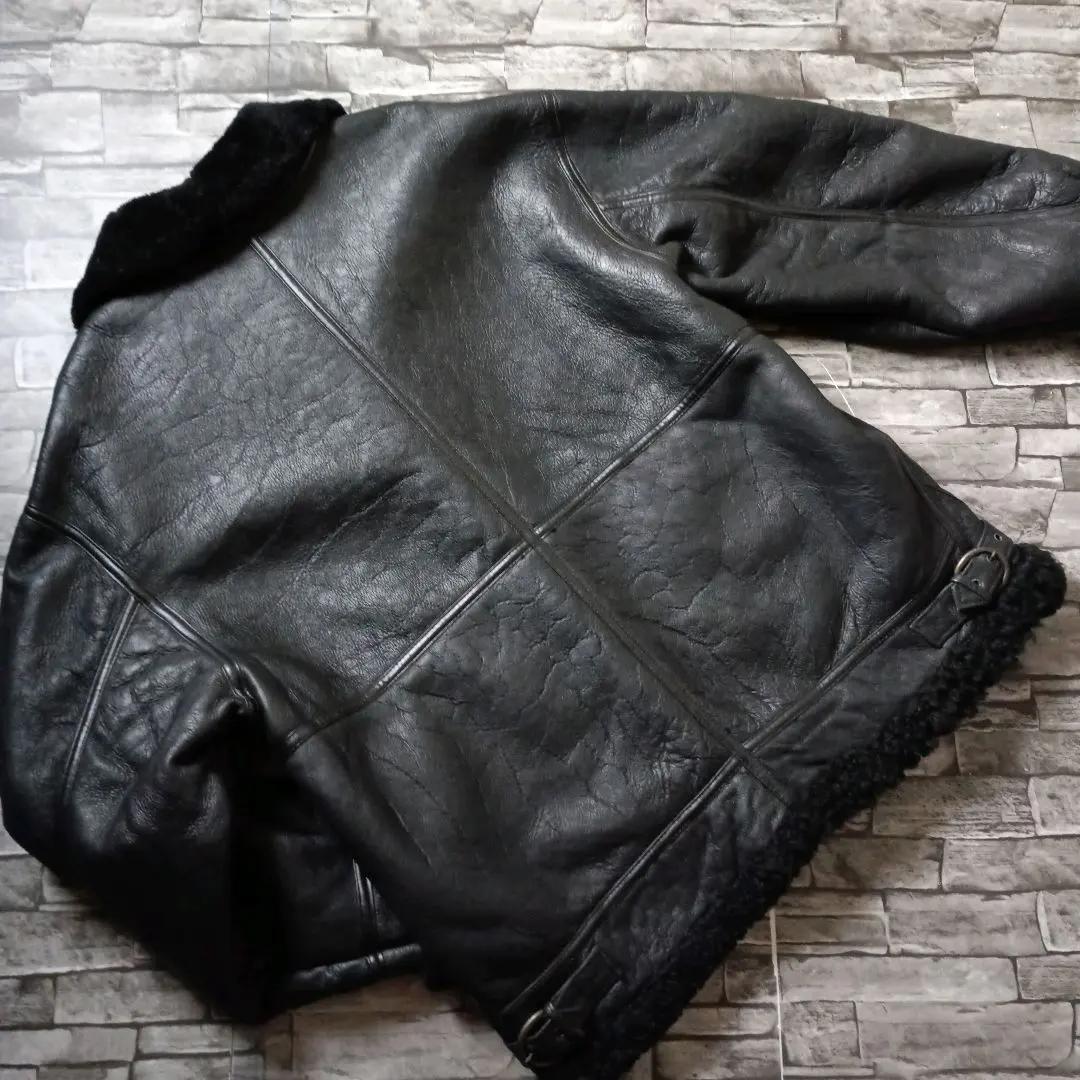 ビンテージ輸入古着☆80ｓＢ-3ボマージャケット 革ジャン ウルグアイ製 大きめ