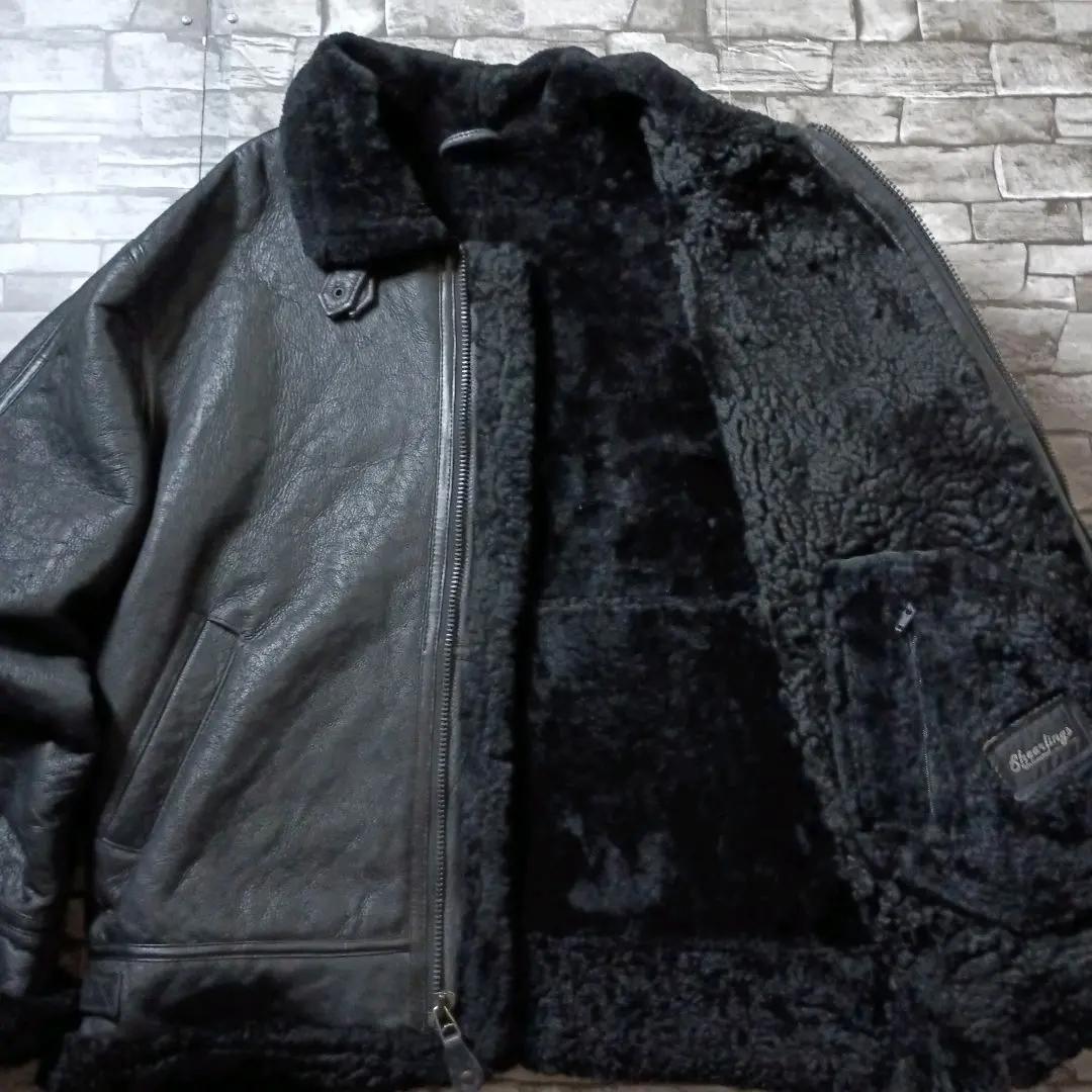 ビンテージ輸入古着☆80ｓＢ-3ボマージャケット 革ジャン ウルグアイ製 大きめ