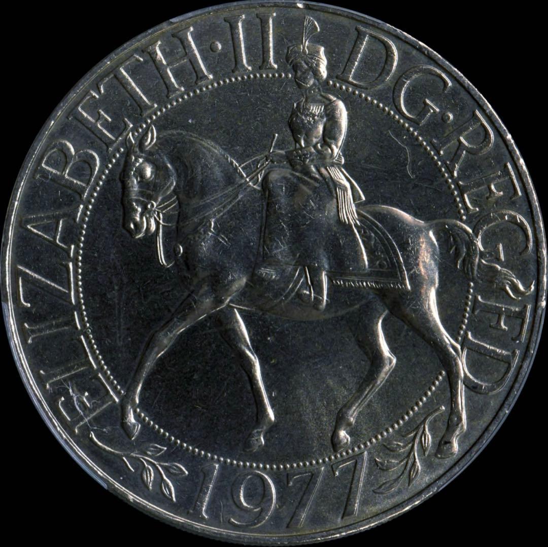 【PCGS MS65】1977 英国 エリザベス2世 即位25周年 完全未使用