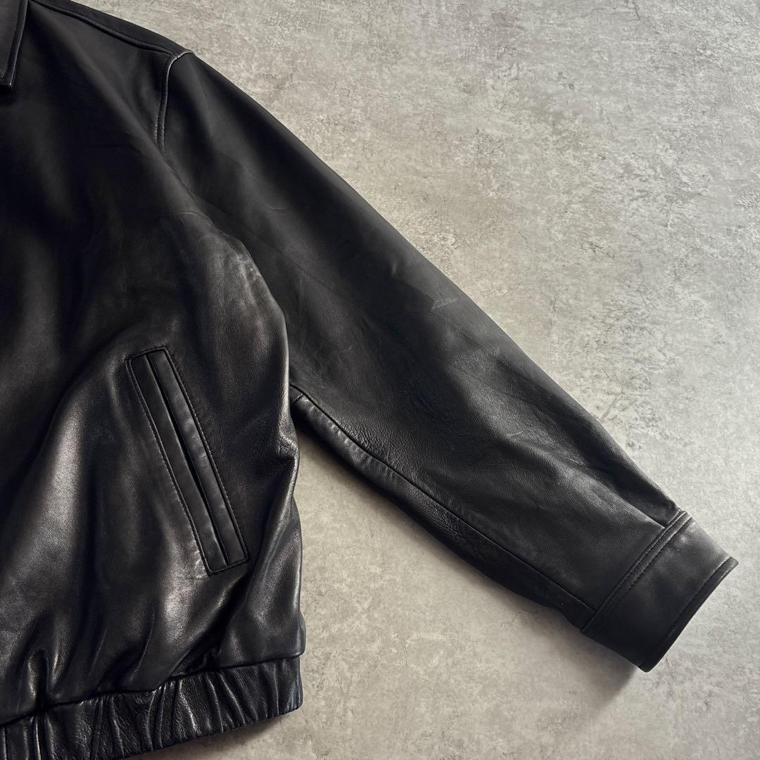 美品■CHAPS RALPH LAUREN【XL】レザージャケット ラムレザー