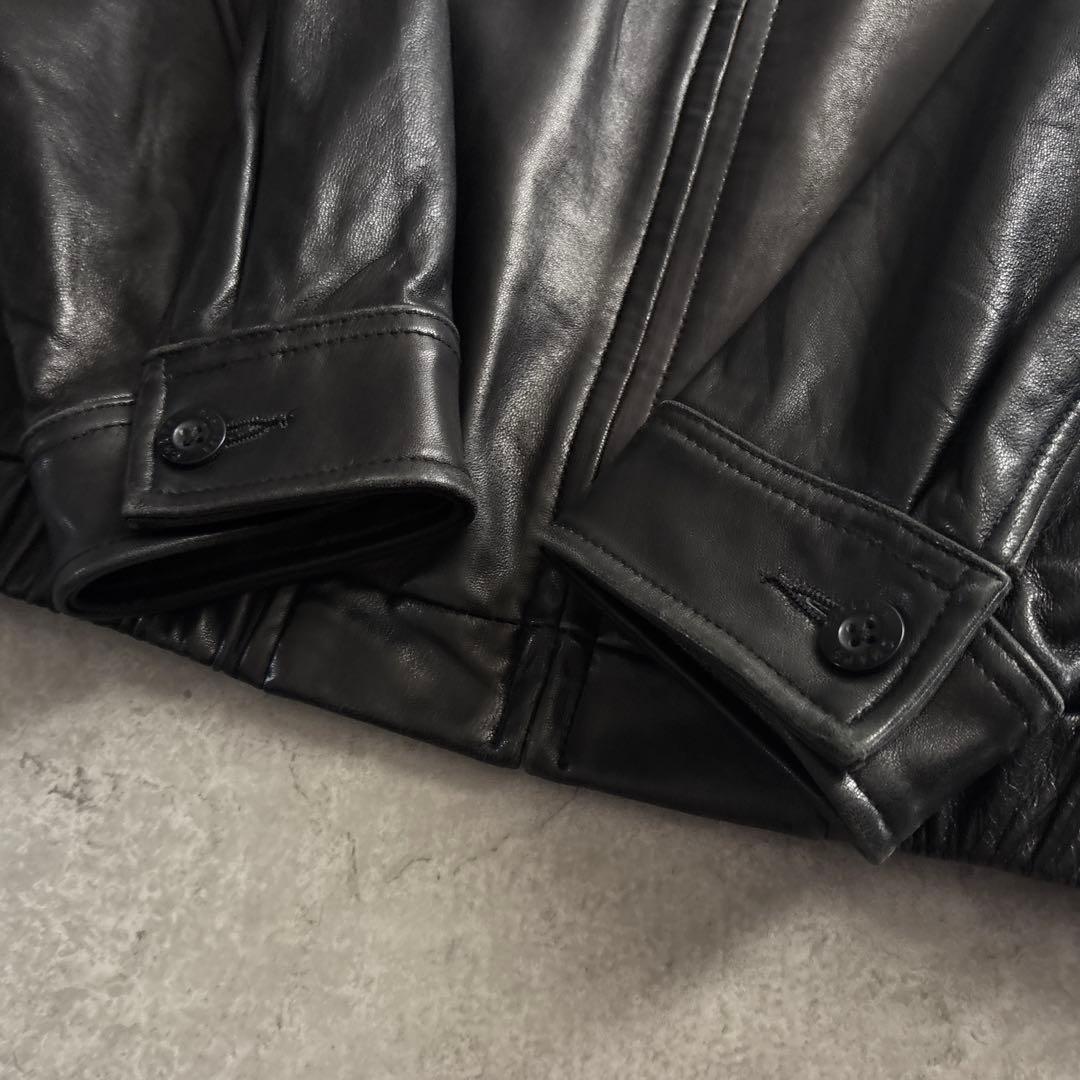 美品■CHAPS RALPH LAUREN【XL】レザージャケット ラムレザー