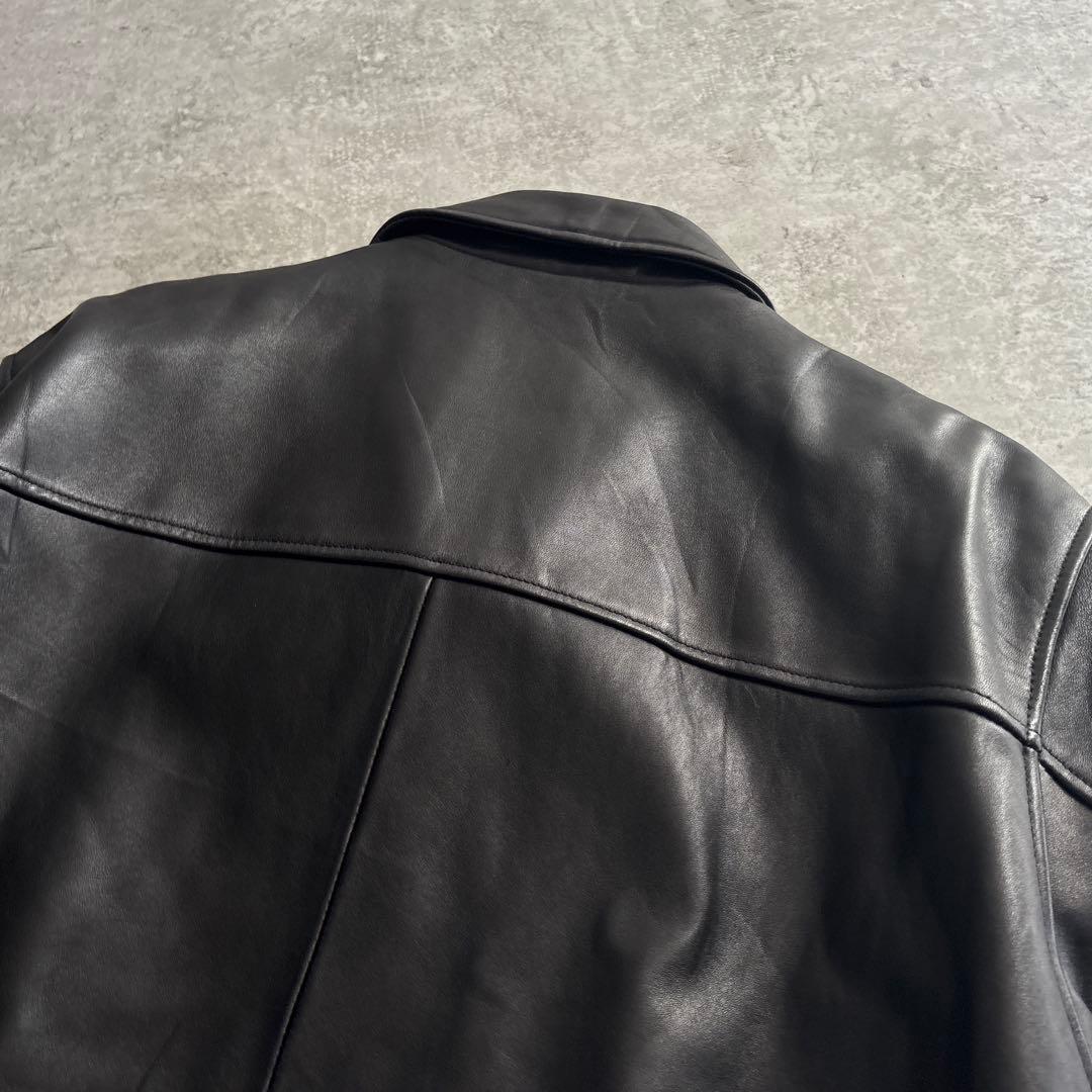 美品■CHAPS RALPH LAUREN【XL】レザージャケット ラムレザー
