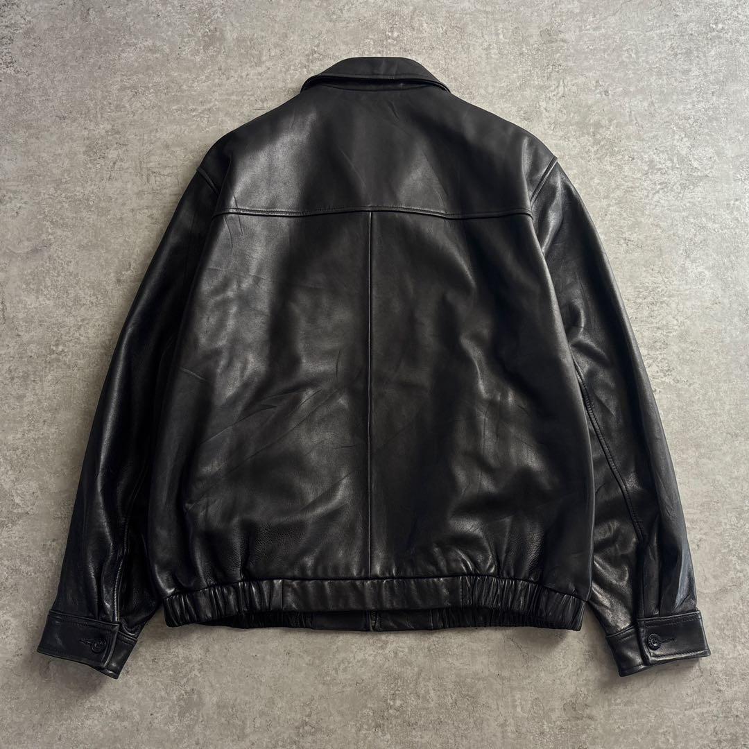 美品■CHAPS RALPH LAUREN【XL】レザージャケット ラムレザー