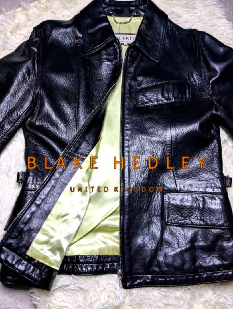 【ビンテージ本革】希少　BLAKES イギリス　ジャケット