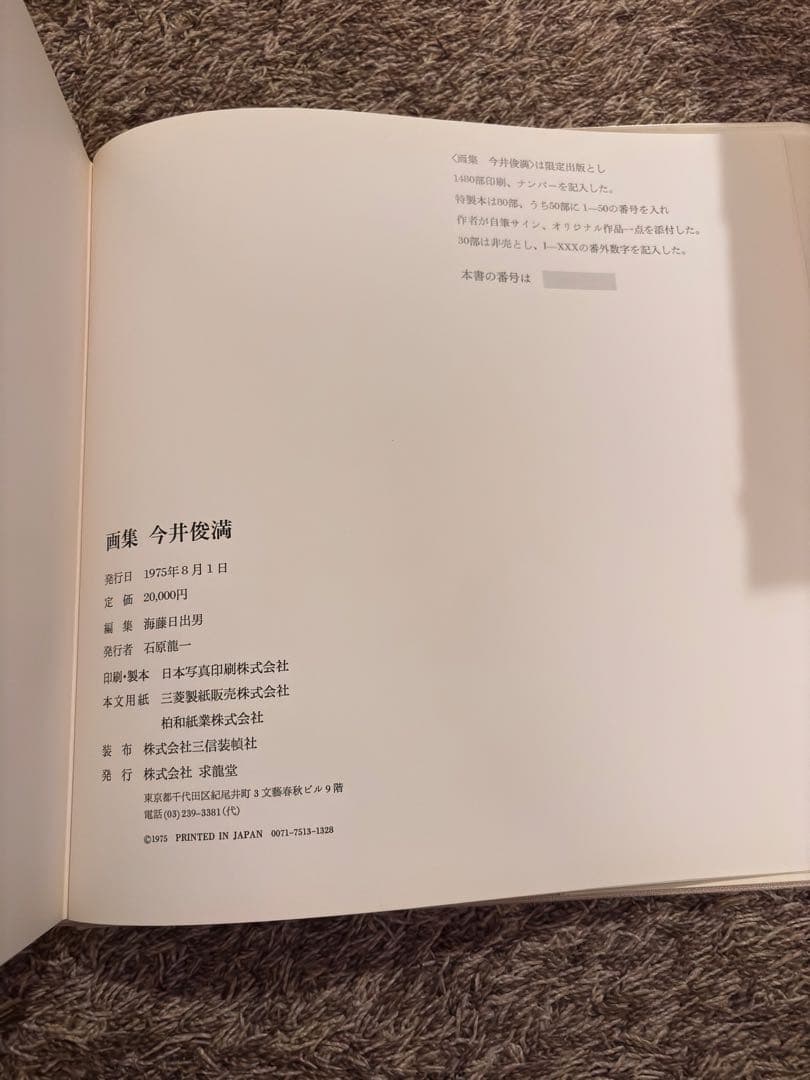 画集 今井俊満