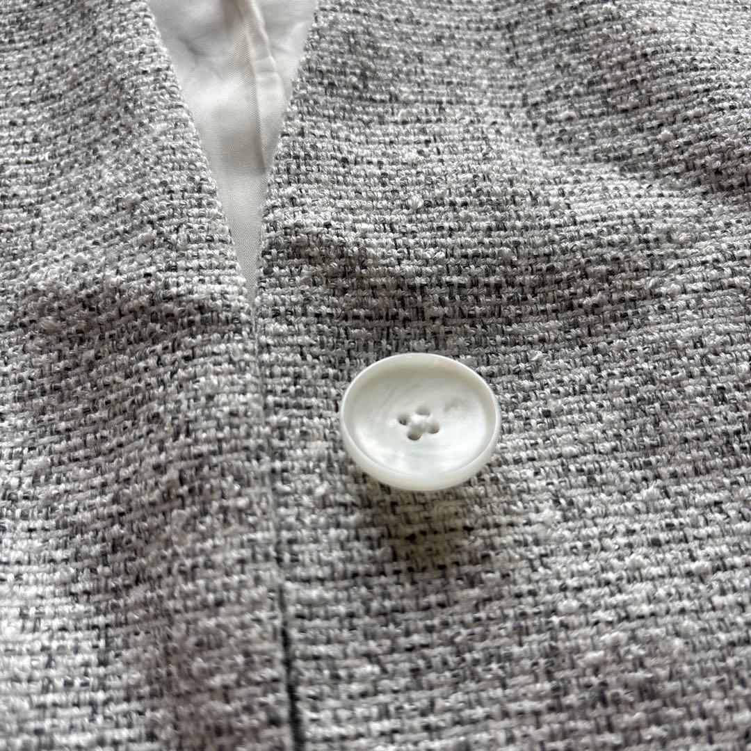 【極美品】 UNITED ARROWS ミックスツイードVネックミドルベストジレ