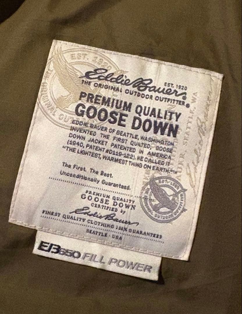 Eddie Bauer レザー　ダウンベスト