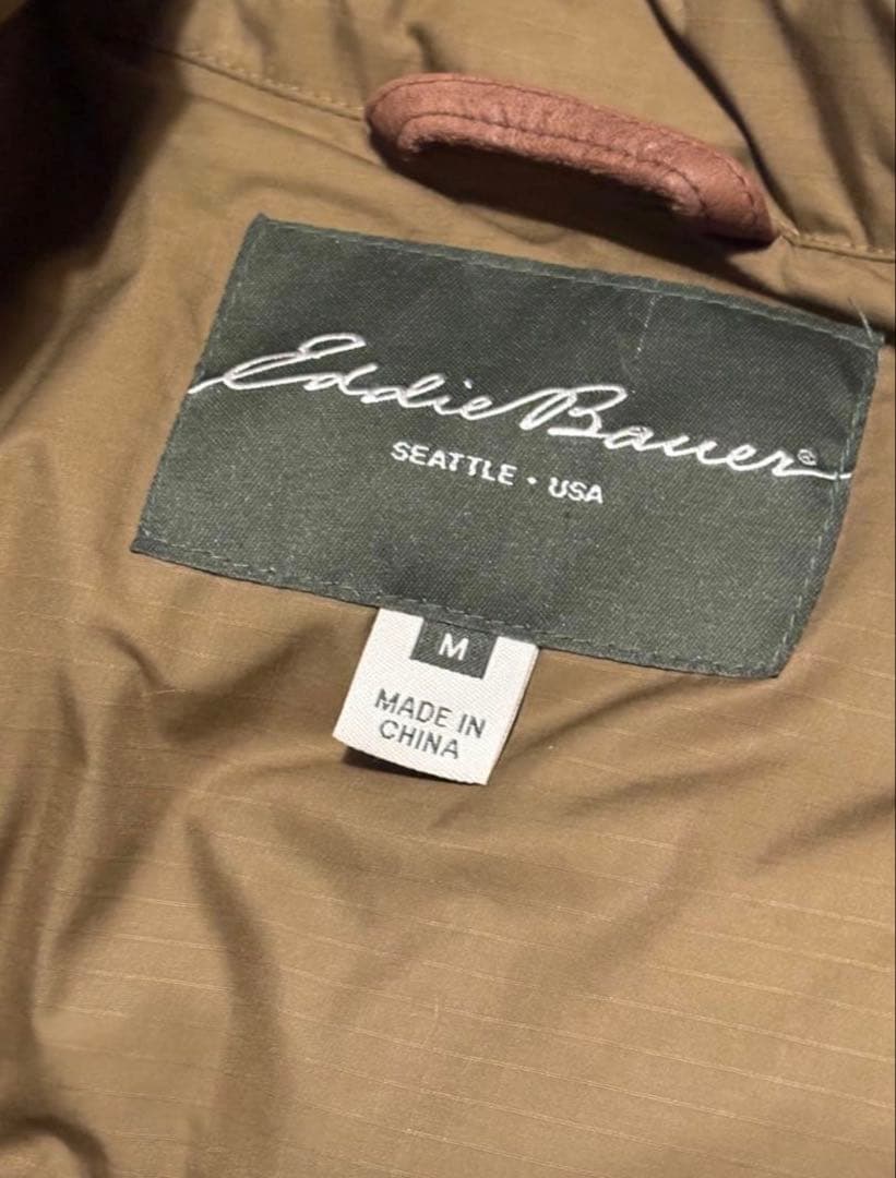 Eddie Bauer レザー　ダウンベスト