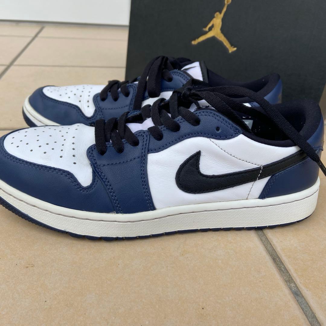 【美品】AIR JORDAN 1 ゴルフシューズ ミッドナイトネイビー 27㌢