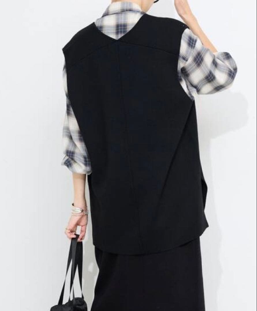 【SLOBE IENA】ダブルフェイスニットベスト