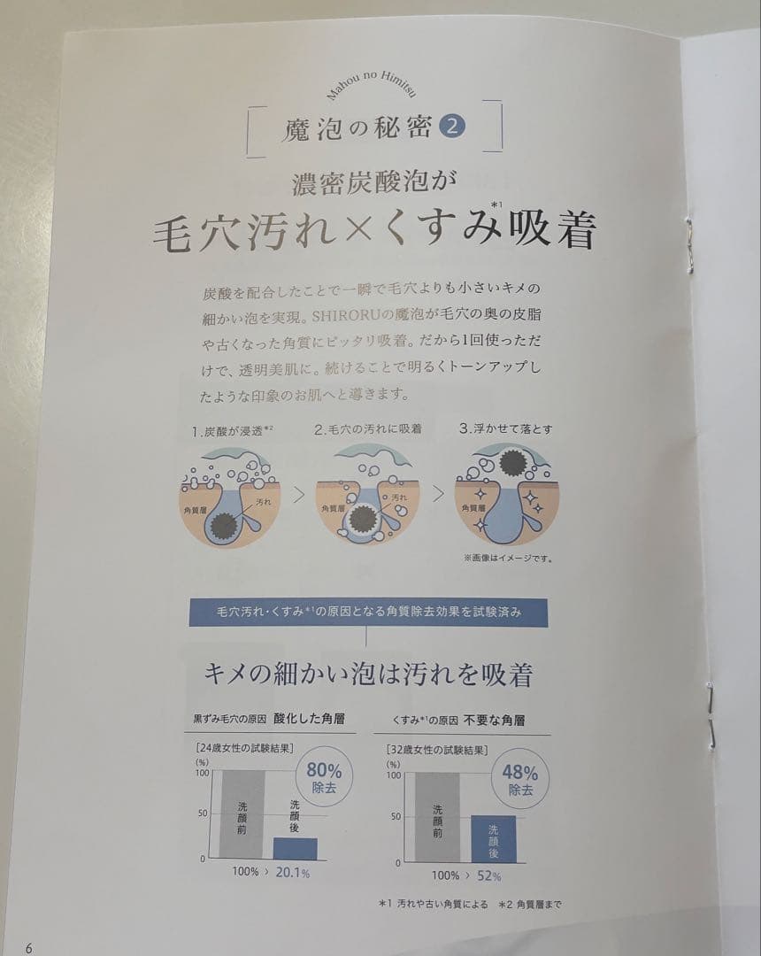 SHIRORUクリスタルホイップ 白2本 黒1本 計3本 濃密炭酸泡 ♡おまけ付